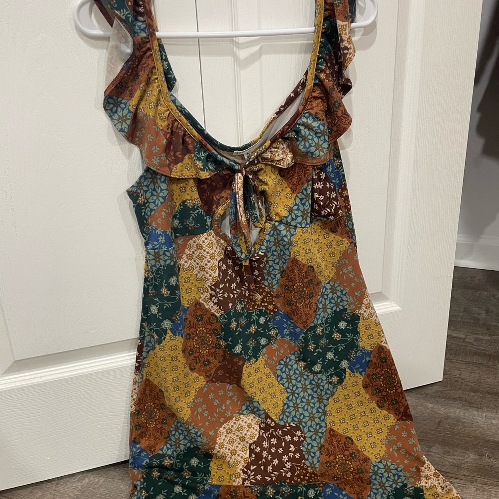 Multicolor Patchwork Dress - image 1